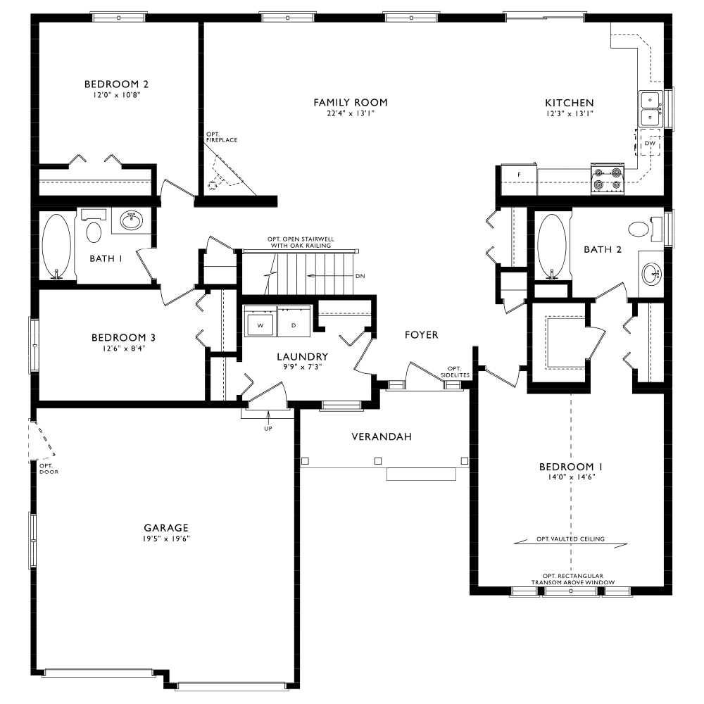Acadian A Floor Plan from Quality Homes Ontario