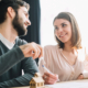 A couple discussing a home loan